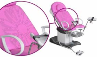 кресло гинекологическое КГМ2П розовое